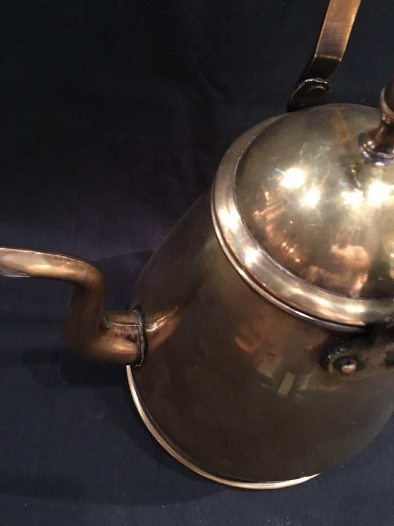 English Polished Brass Kettle, 19th Century at 1stDibs
