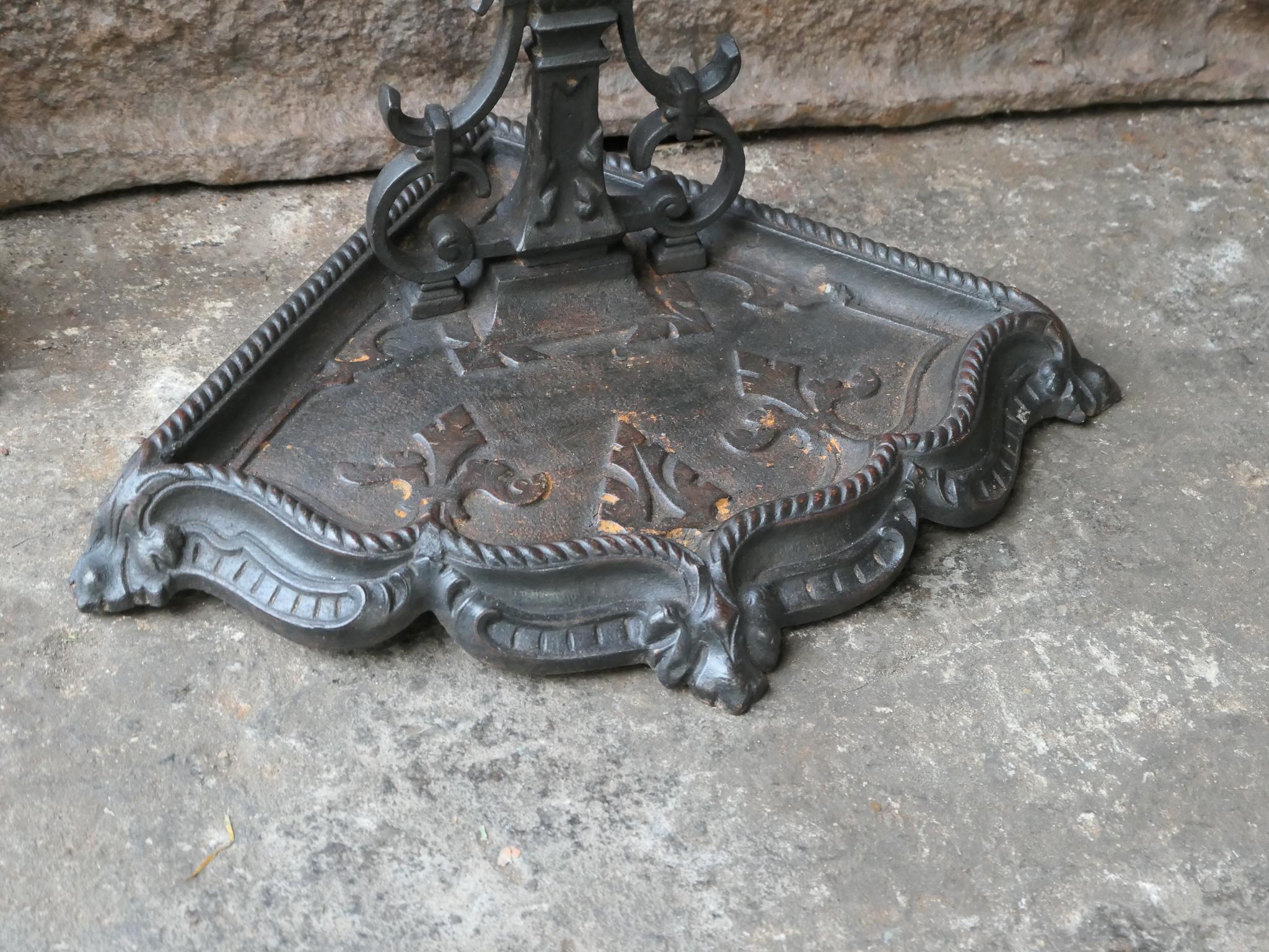 English Polished Steel Victorian Fireside Companion Set, 19th C For Sale 4
