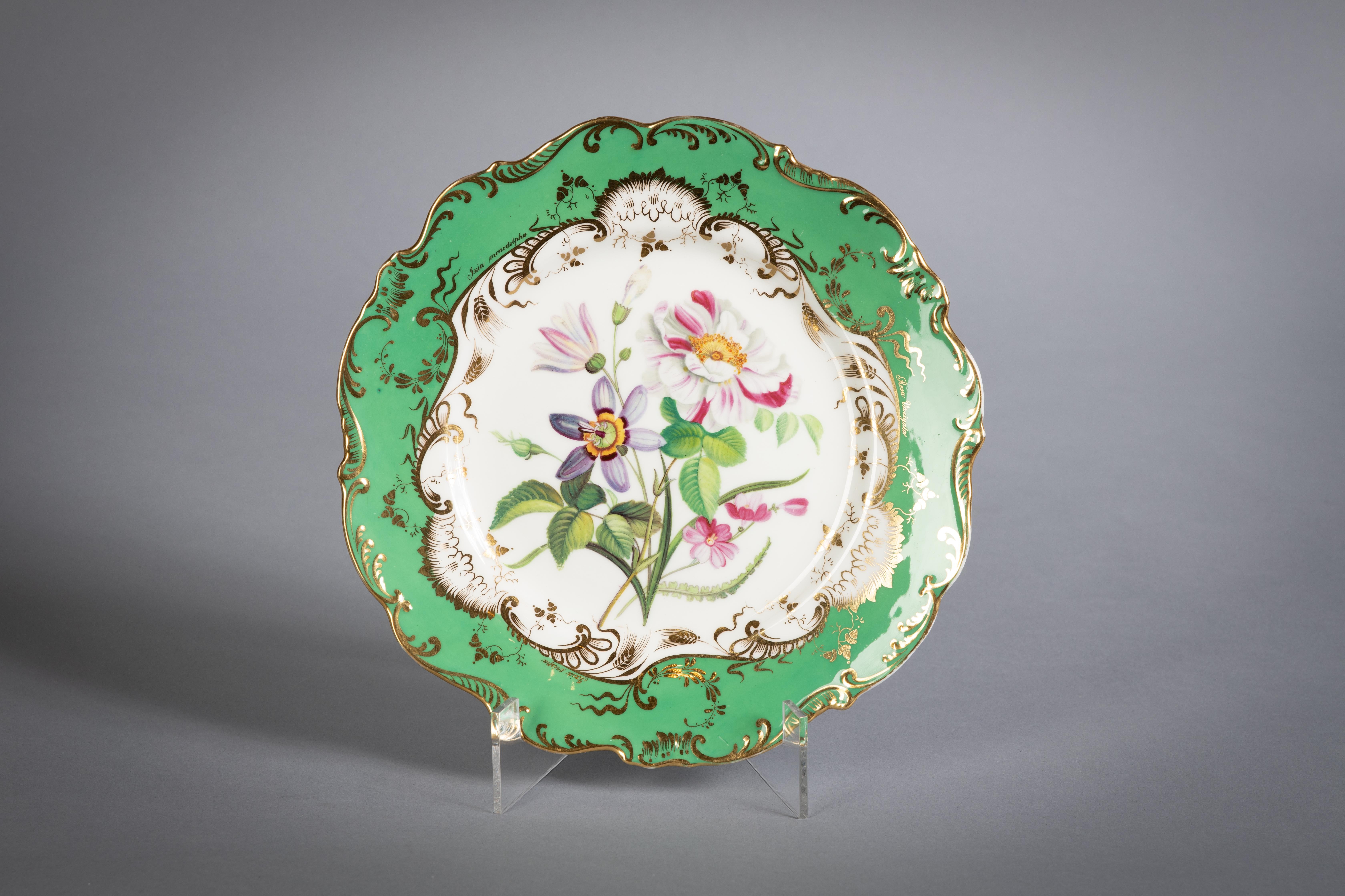Service de table botanique en porcelaine anglaise, Coalport, vers 1840 en vente 3