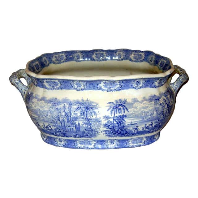 Large Cachepot Large Porcelain Shell Cachepot For Sale at 1stDibs