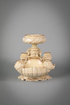 English Porcelain Candelabra Epergne, Doulton Burslem, circa 1880