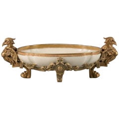 Centre de table en porcelaine anglaise, Royal Worcester, datant d'environ 1890