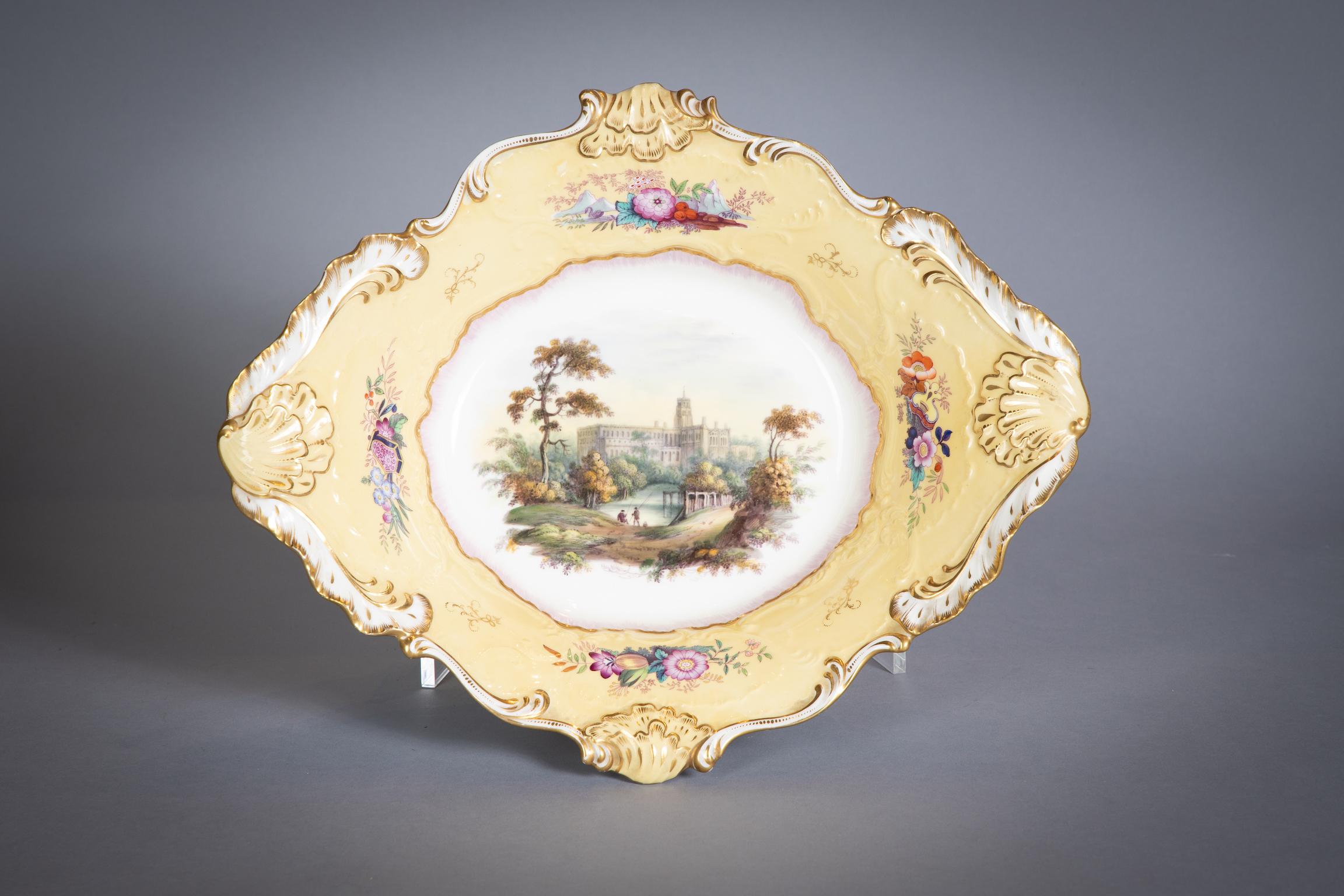 English Porcelain Dessert Service, circa 1820 For Sale 15