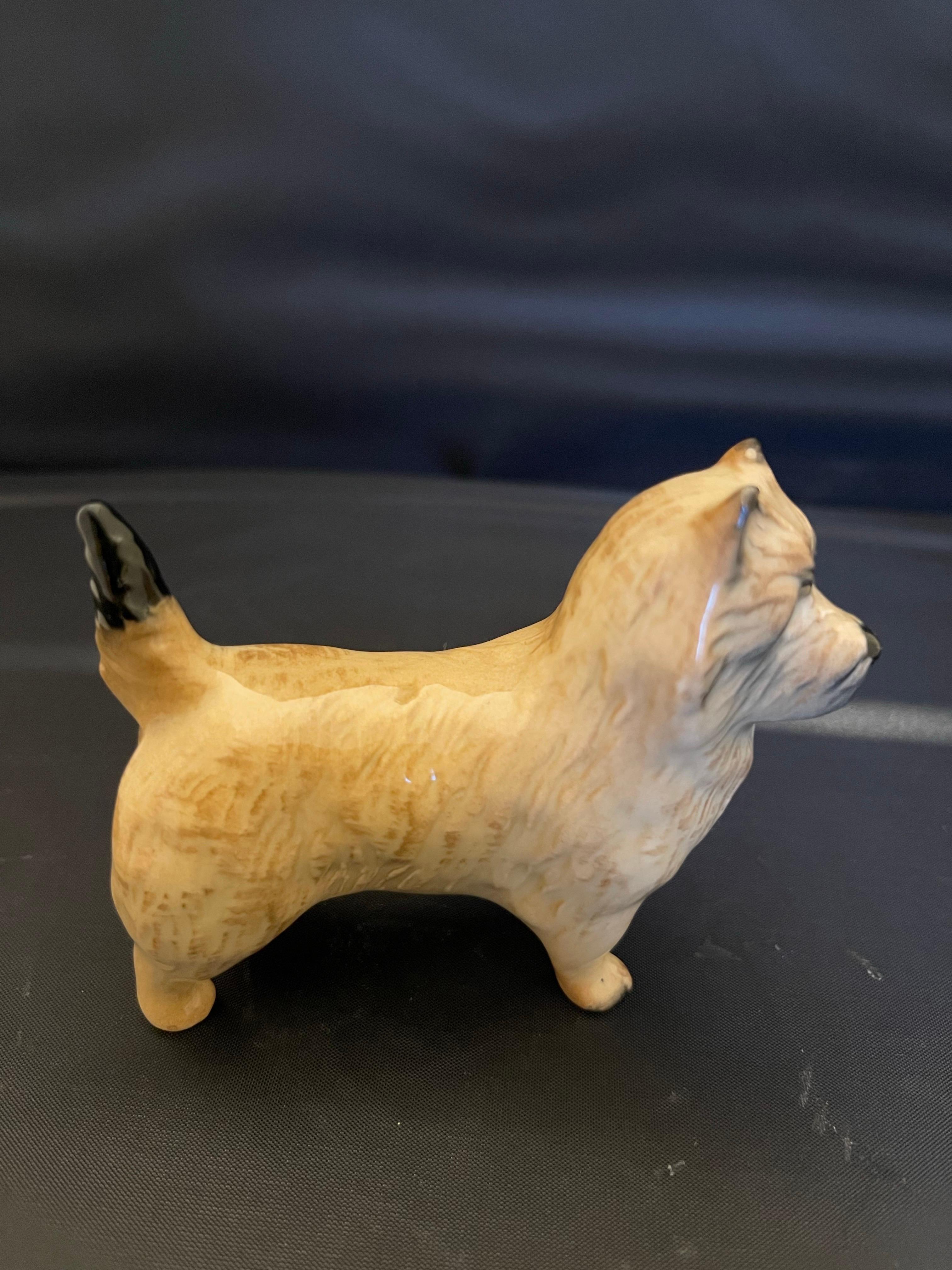 English Porcelain Figure of a Cairn Terrier, Early 20th Century For Sale 4