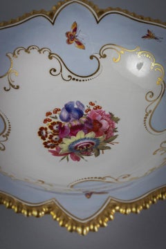 English Porcelain Footed Compote, Flight Barr and Barr, circa 1820