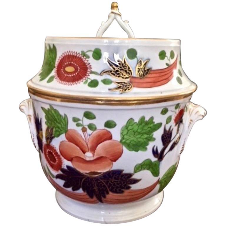 English Porcelain Fruit or Ice Cooler in the Chinese Imari Pattern