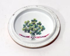 English Porcelain Patch Box with Irish References, ""Forget Not Erin" Motto
