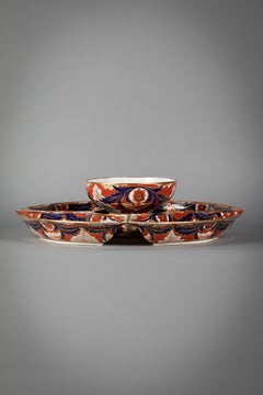 English Porcelain Imari Pattern Lazy Susan, Derby, circa 1820