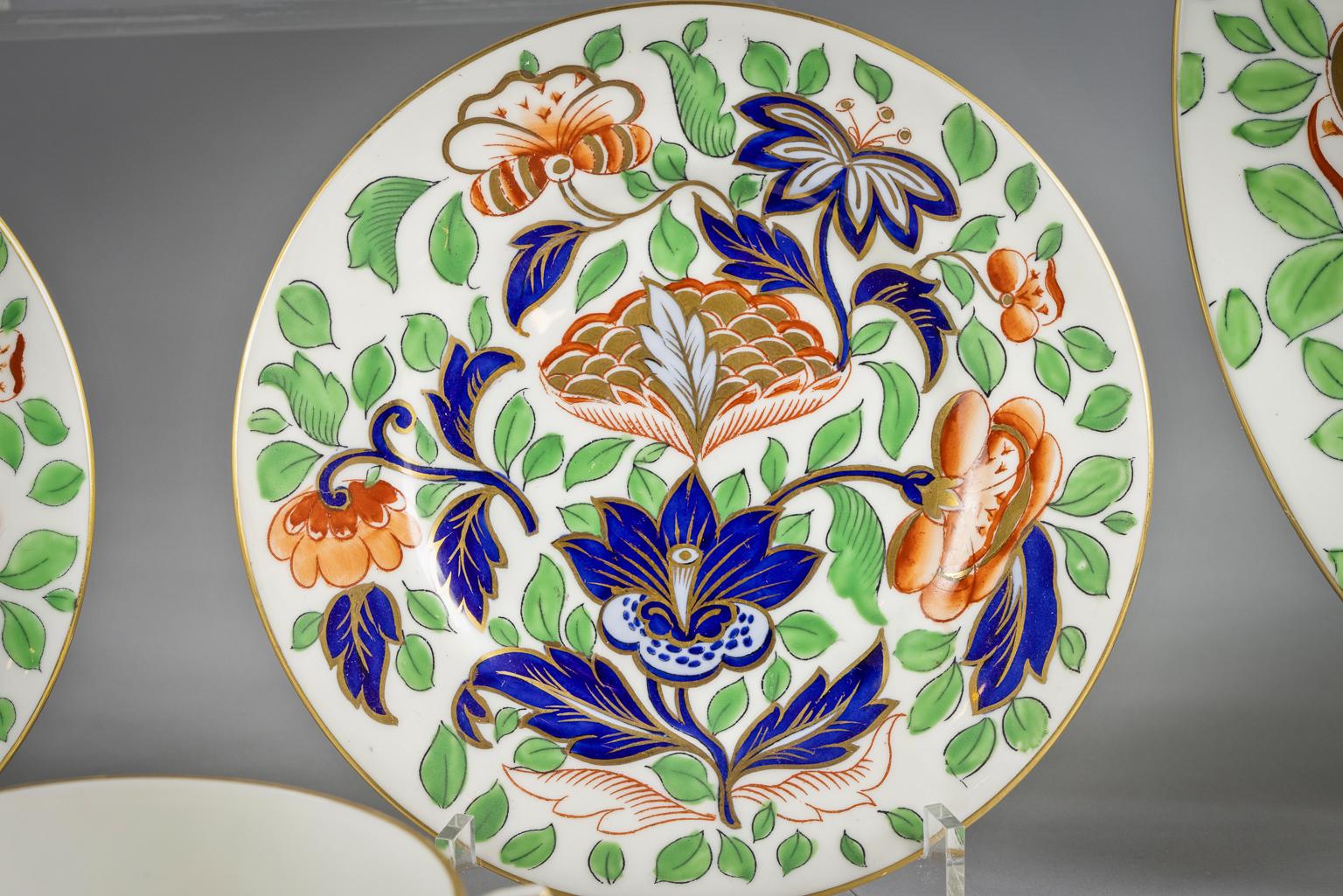 Early 20th Century English Porcelain 'Jade' Pattern Service, Coalport, circa 1900 For Sale