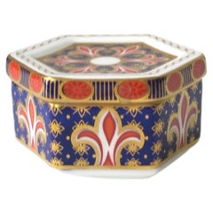 Vintage English Porcelain Jewelry Box