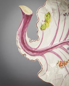 English Porcelain Leaf Dish, Chelsea, circa 1760