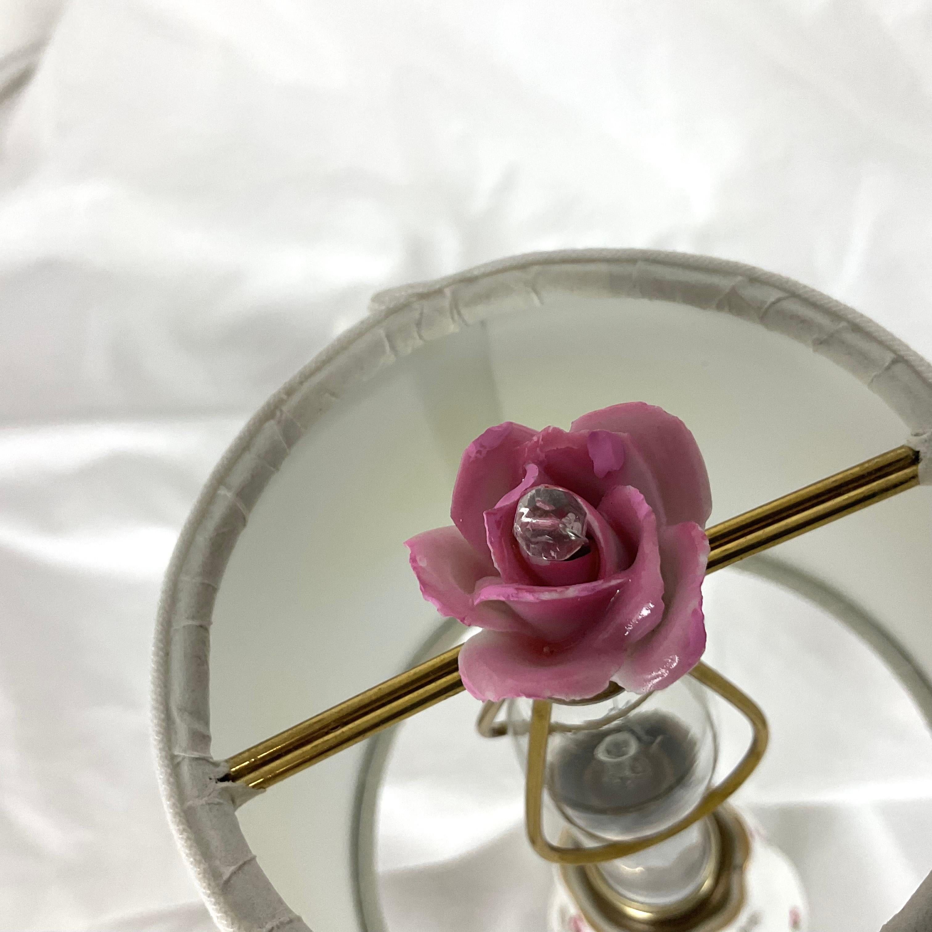 English Porcelain Mini Lamp For Sale 5