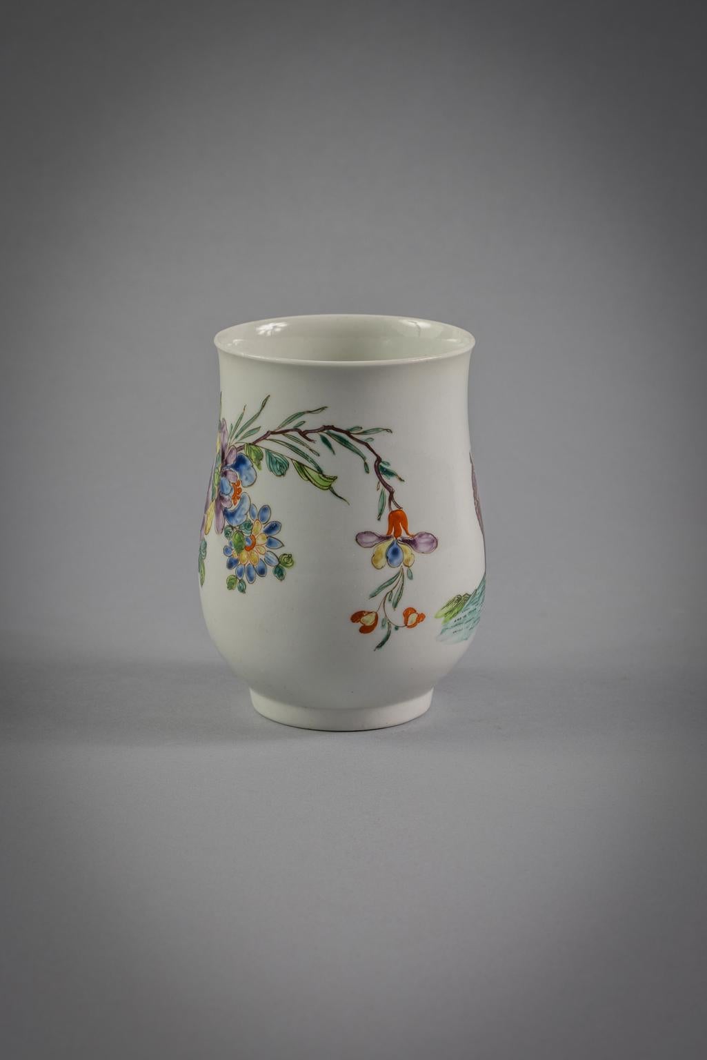 Mid-18th Century English Porcelain Mug, 