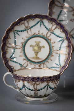 English Porcelain Part Set Tea Service, Worcester, circa 1770