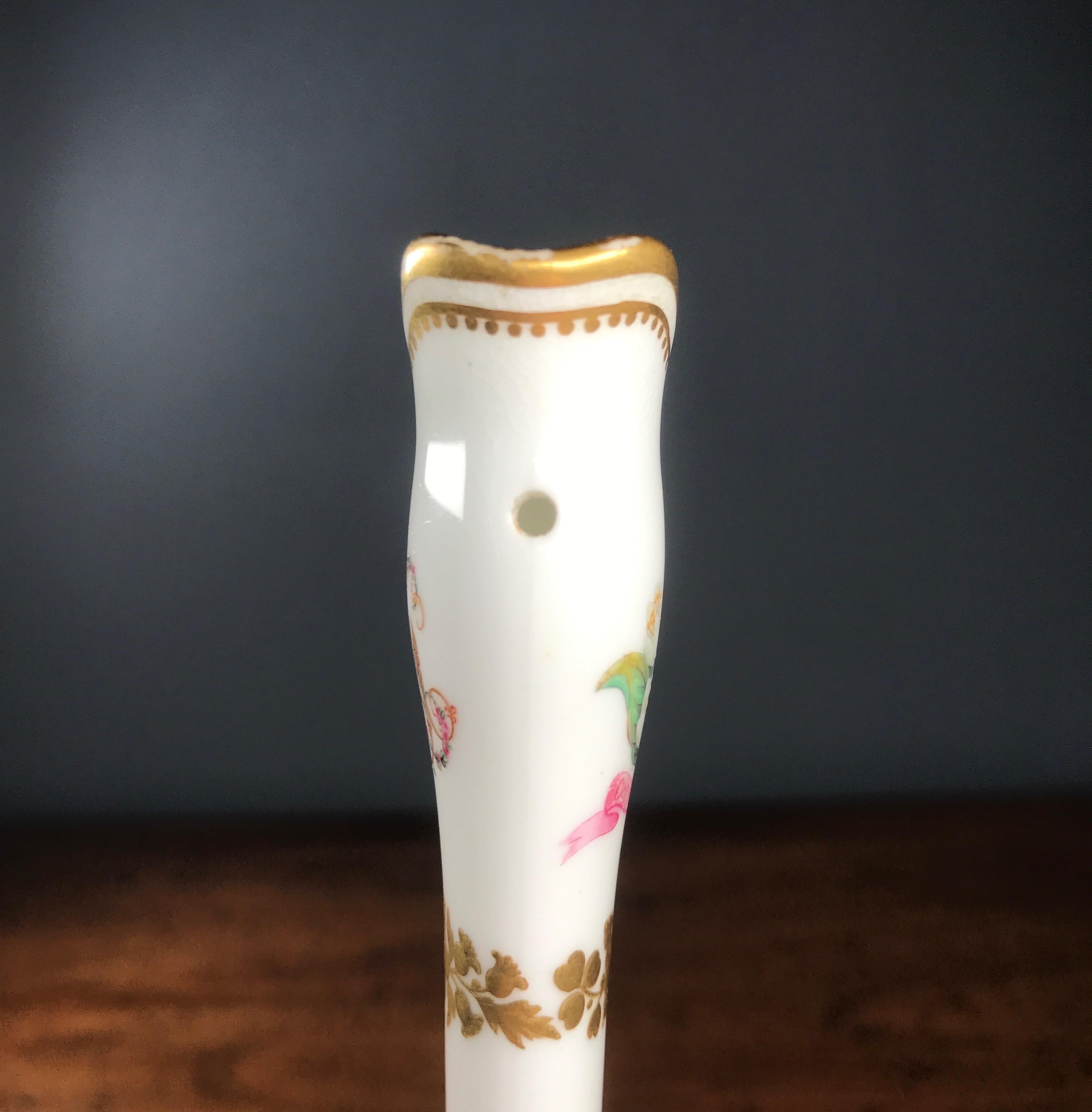English Porcelain Posy Holder, October 13th 1847, Attr. Minton For Sale 8
