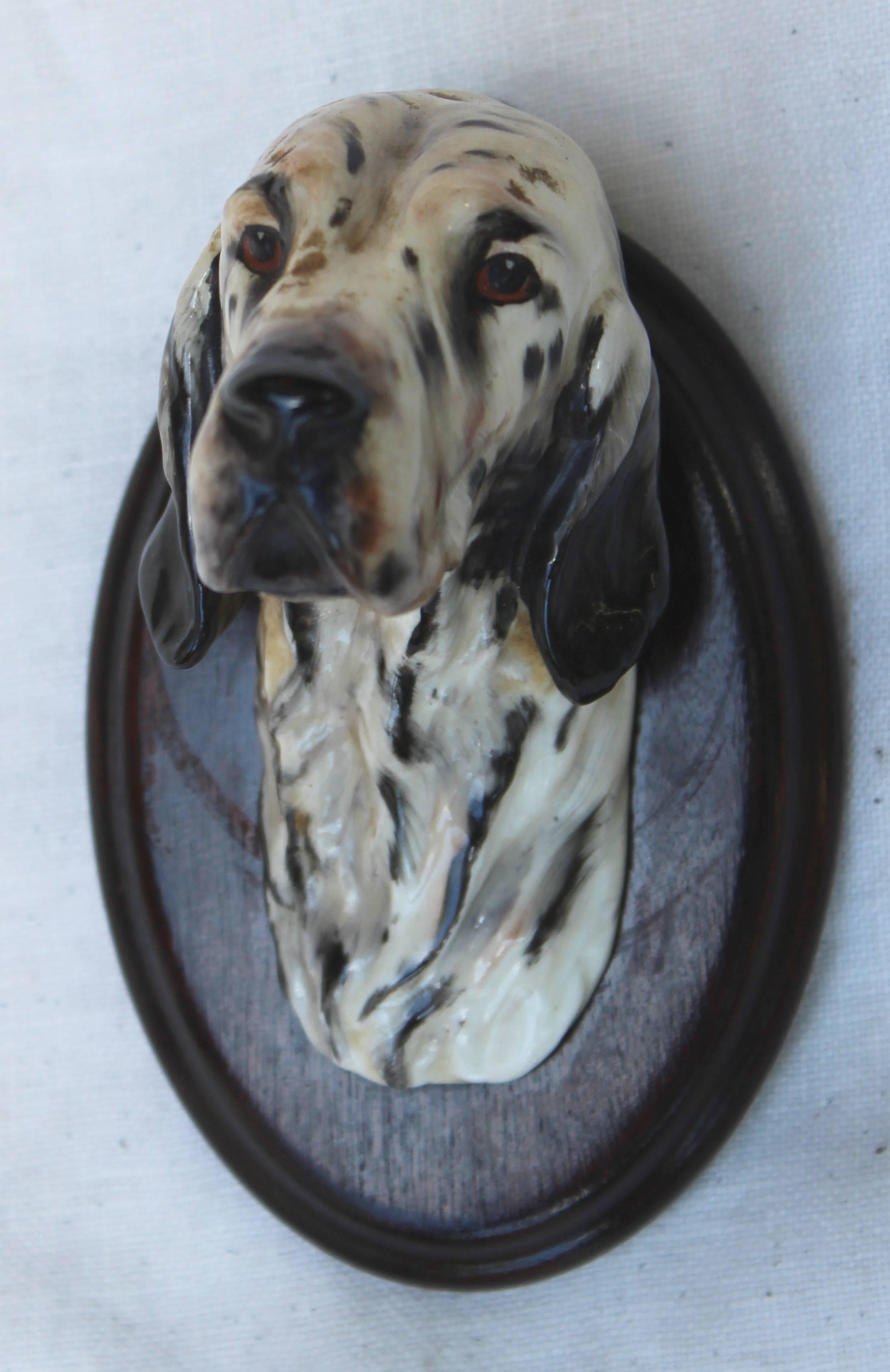 English Porcelain Setter Head Mount 3