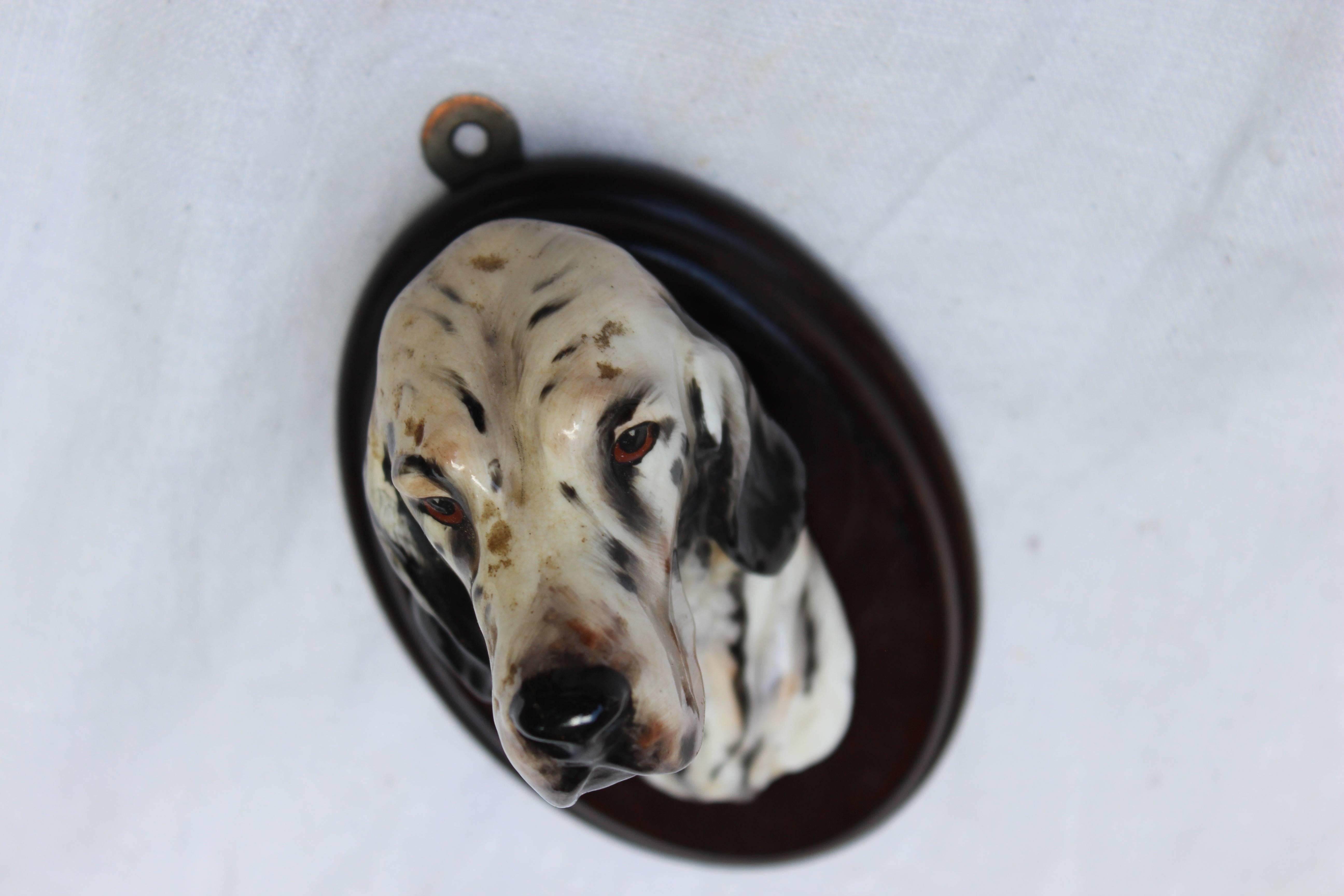 English Porcelain Setter Head Mount 5