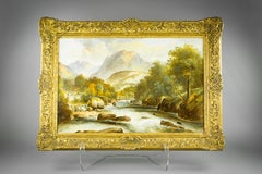 English Porcelain Topographical Plaque, Copeland, circa 1890