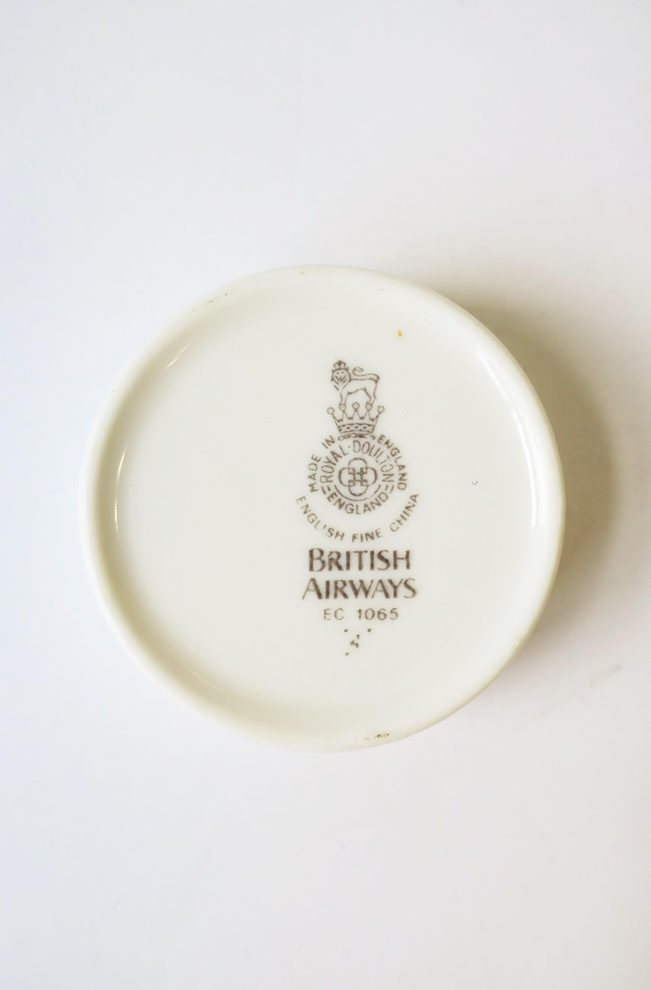 English Porcelain Vessel by Royal Doulton for British Airways Airline, Small For Sale 5