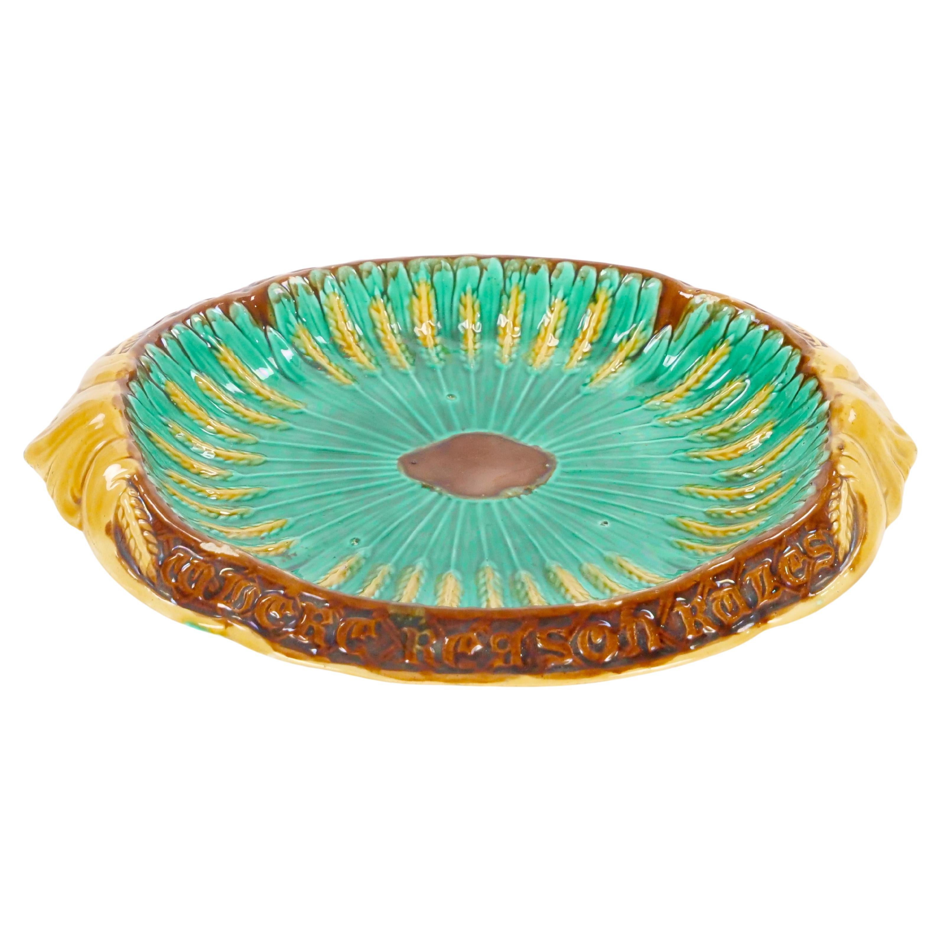 English Porcelain Victorian Majolica Tableware Decorative Piece