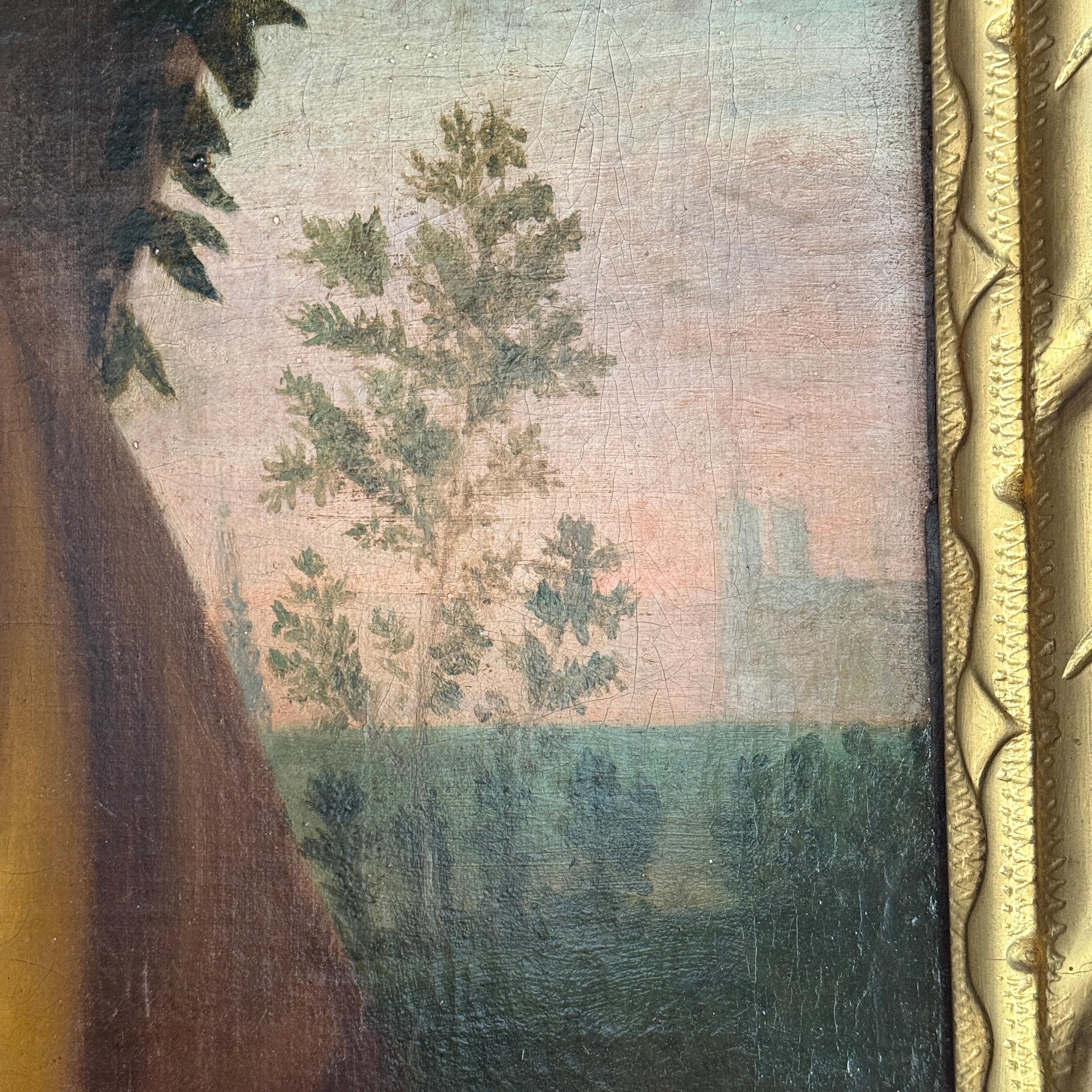 Peint Portrait anglais d'une dame datant de la fin du CIRCA (17ème siècle) en vente