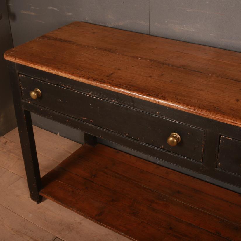 19th Century English Potboard Dresser Base