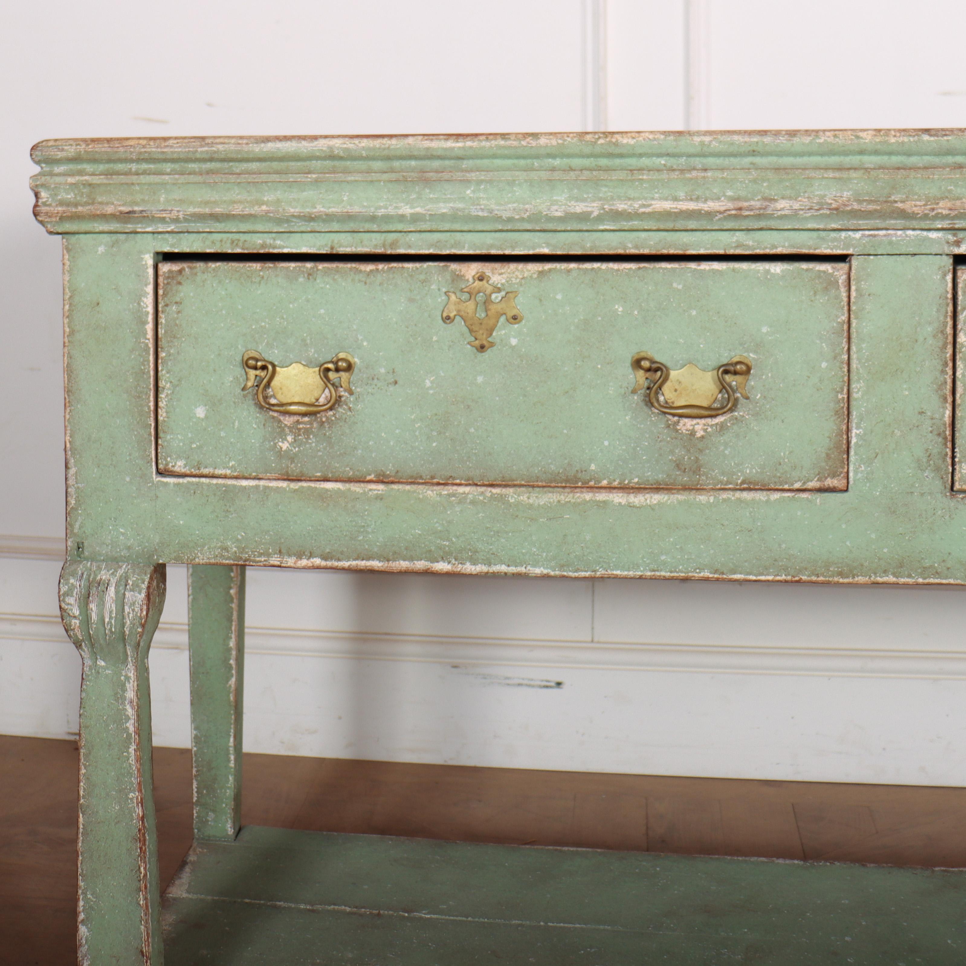 Victorian English Potboard Dresser Base/ Sideboard For Sale