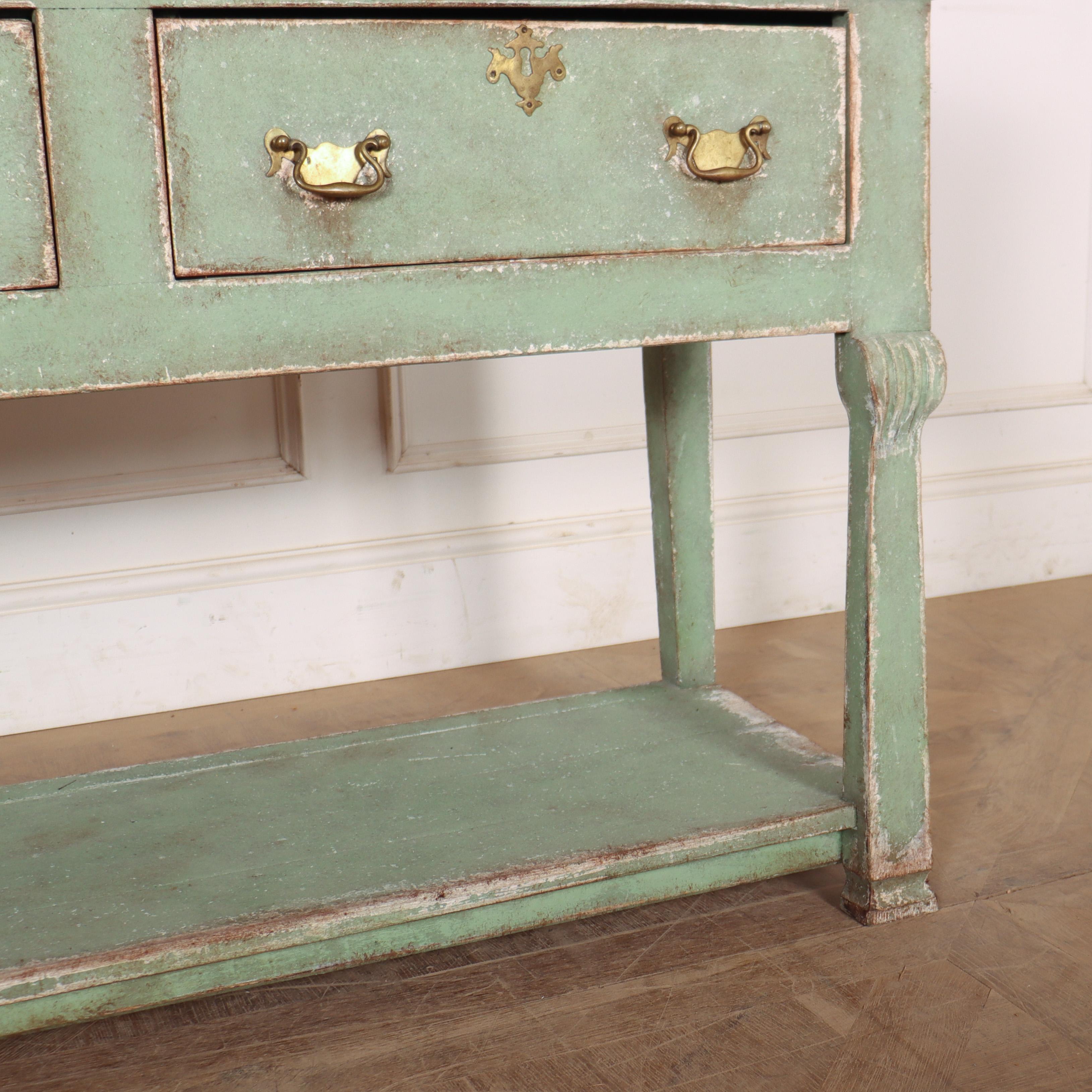 19th Century English Potboard Dresser Base/ Sideboard For Sale
