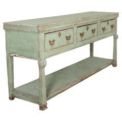 Antique English Potboard Dresser Base/ Sideboard