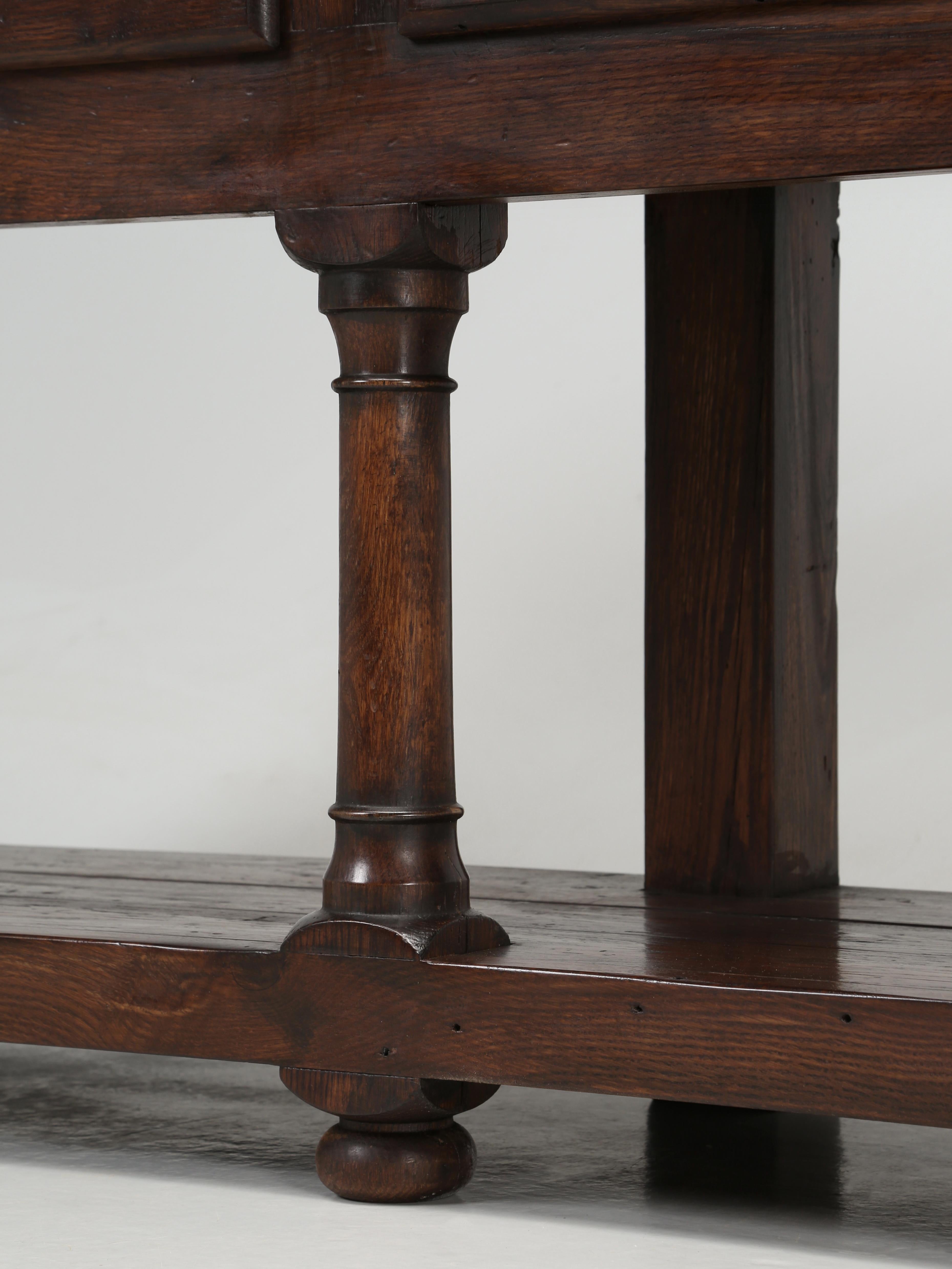 English Potboard Style Sofa Table Made to Order in Any Size or Material For Sale 2