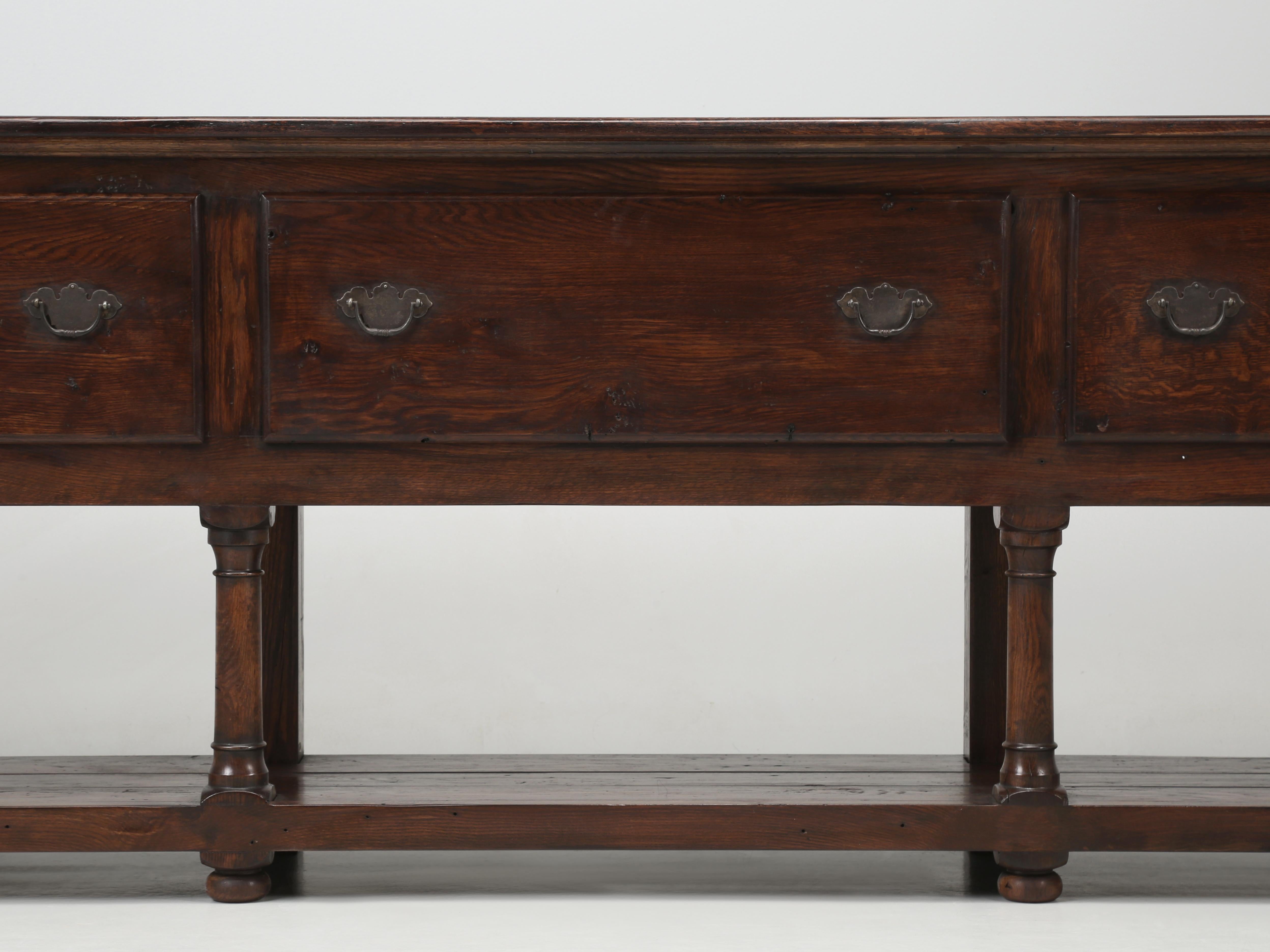 Brass English Potboard Style Sofa Table Made to Order in Any Size or Material For Sale