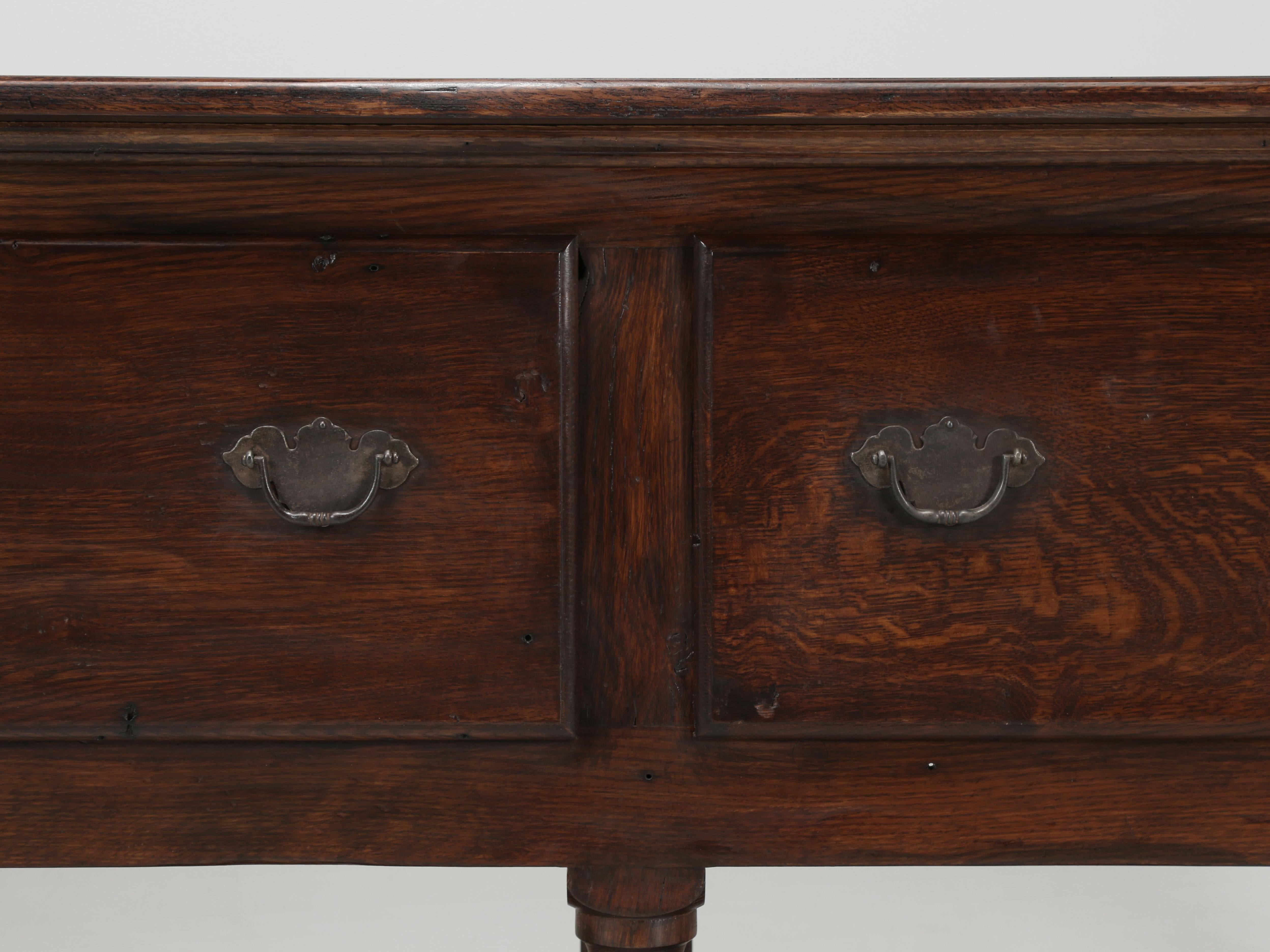 English Potboard Style Sofa Table Made to Order in Any Size or Material For Sale 1