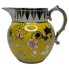English pottery ‘Canary Yellow’ silver lustre jug, c. 1820.