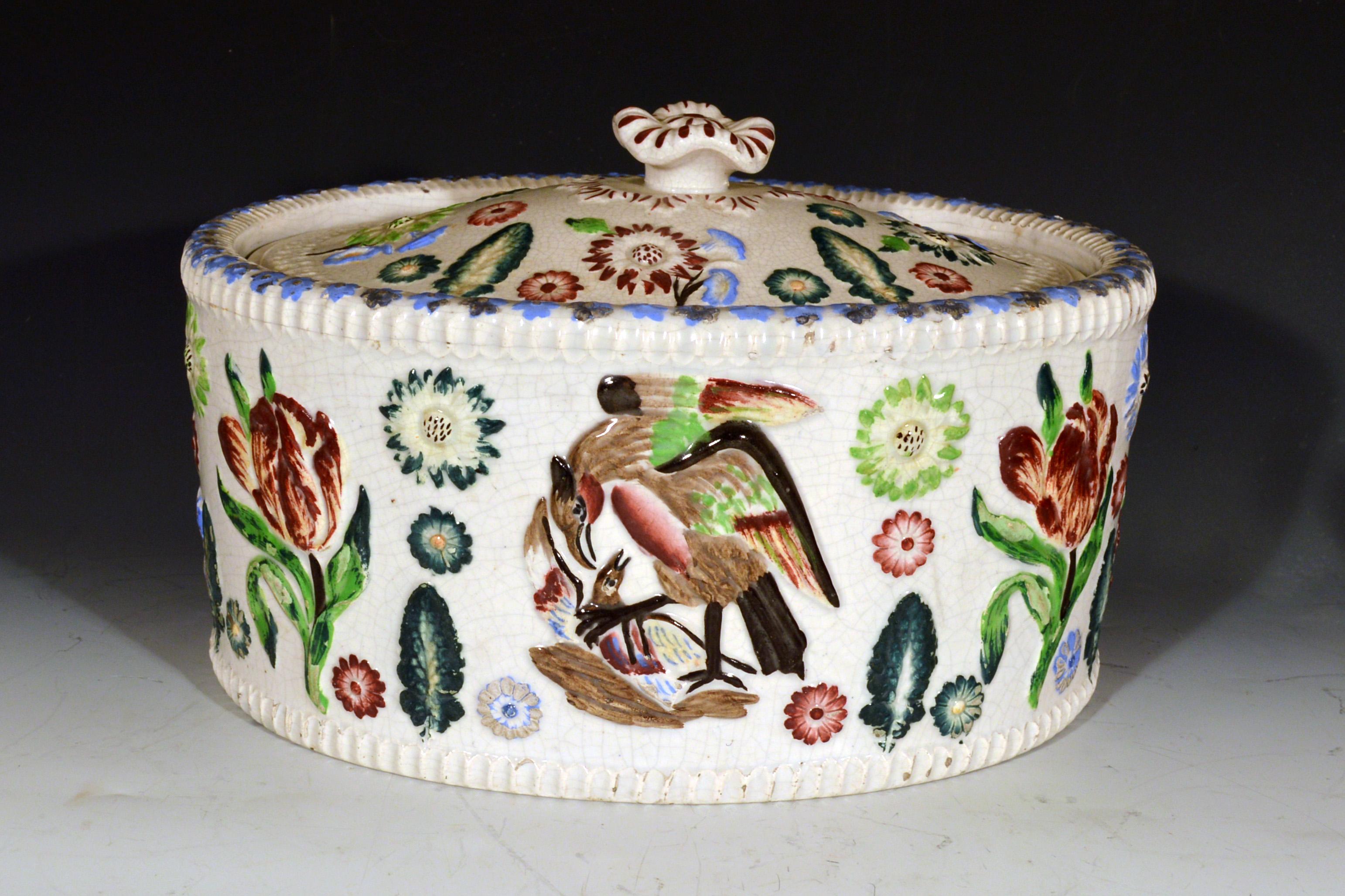 Early Victorian English Pottery Game Tureen, 19th Century For Sale