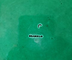 Regency Period English Pottery Green-Glazed Leaf Plate, Brameld, Yorkshire