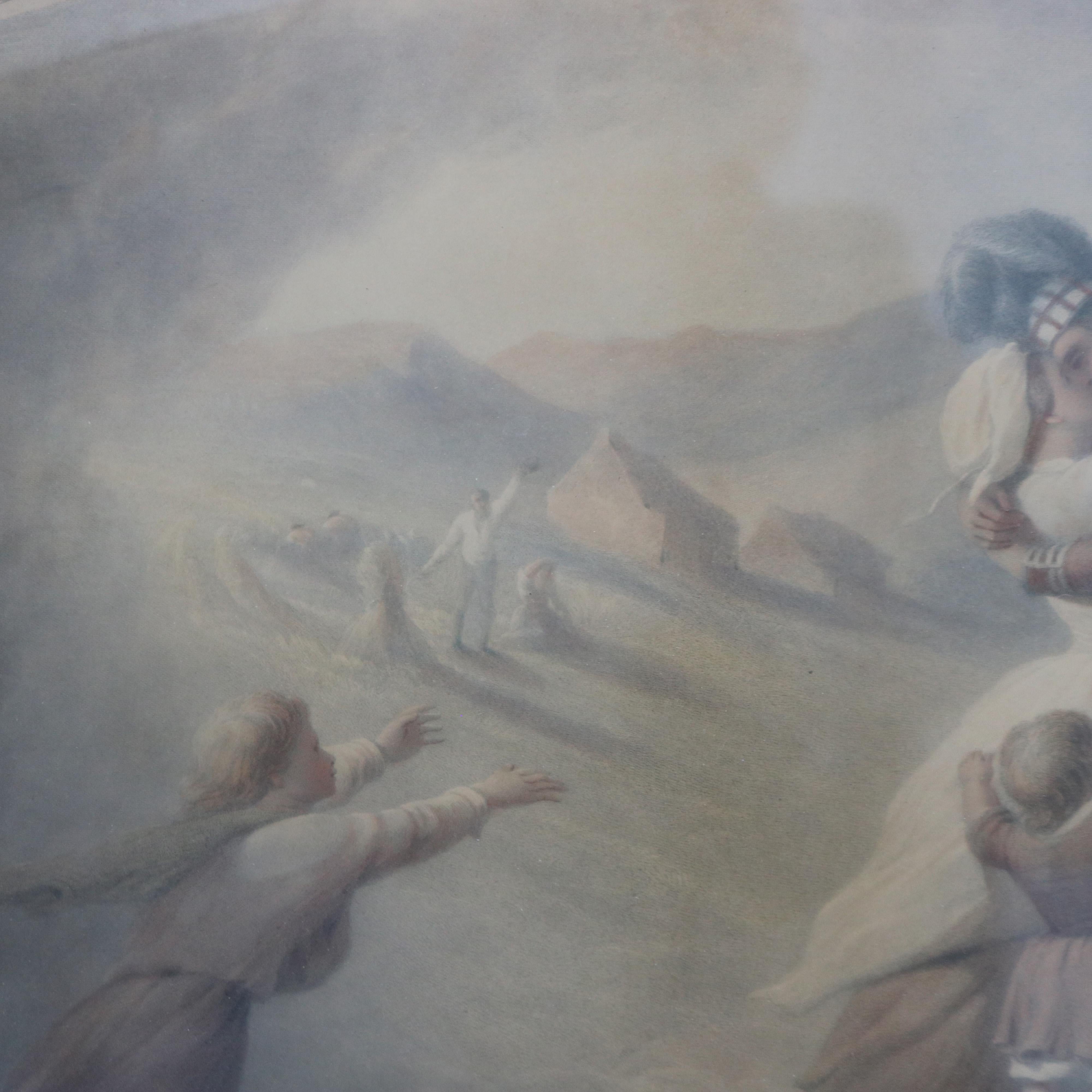 Gravure anglaise du rêve de foyer d'un soldat par Frederick Goodalls, encadrée, XIXe siècle en vente 6