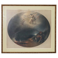 English Print of “Soldier’s Dream of Home” by Frederick Goodall, Framed, 19thC
