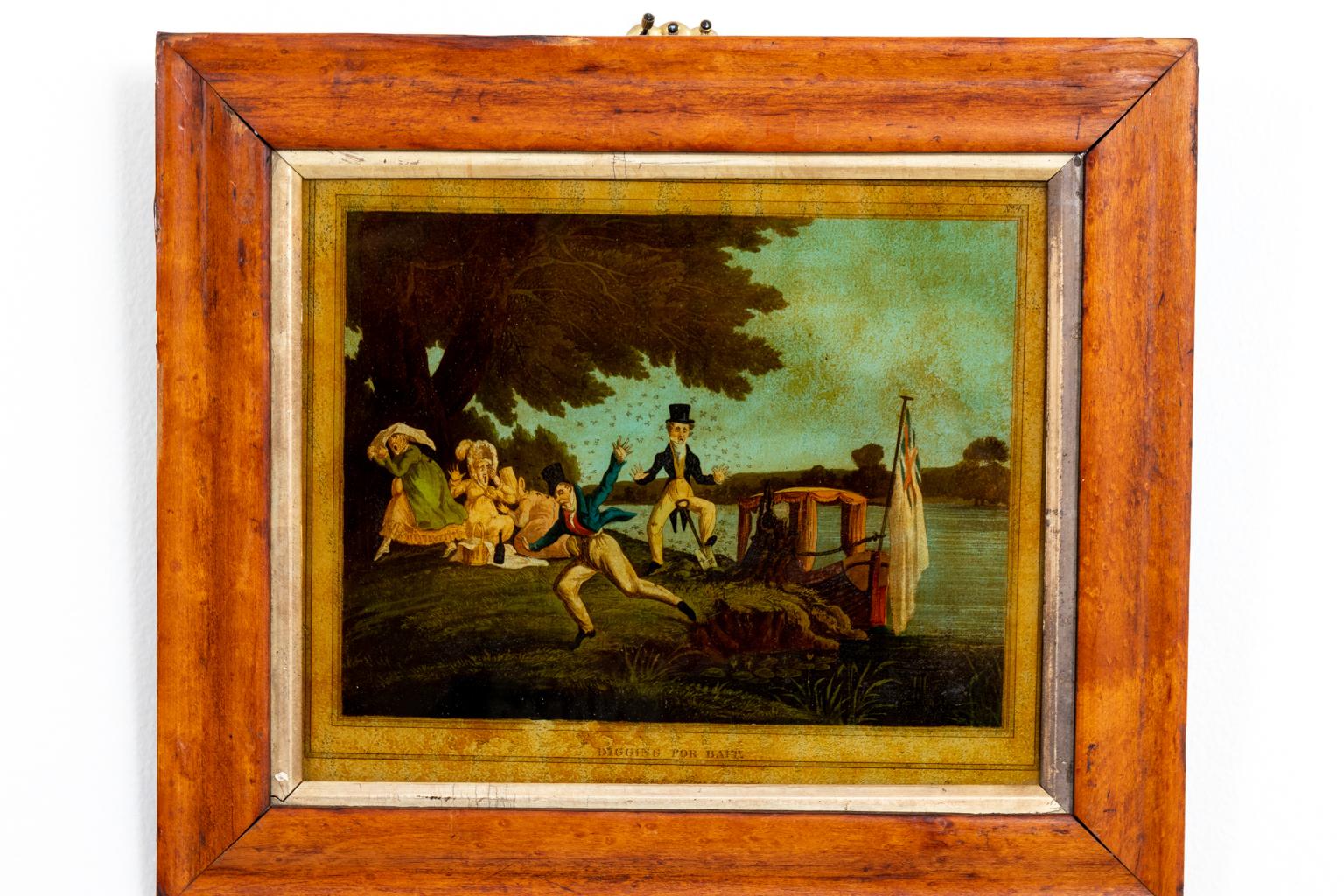 English Printed Framed In Good Condition For Sale In Stamford, CT