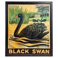 English Pub Sign, "Black Swan"