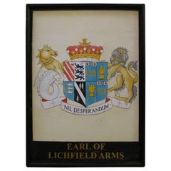 English Pub Sign, Earl of Lichfield Arms