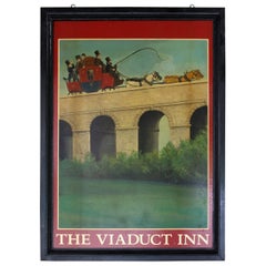 English Pub Sign for "The Viaduct Inn"