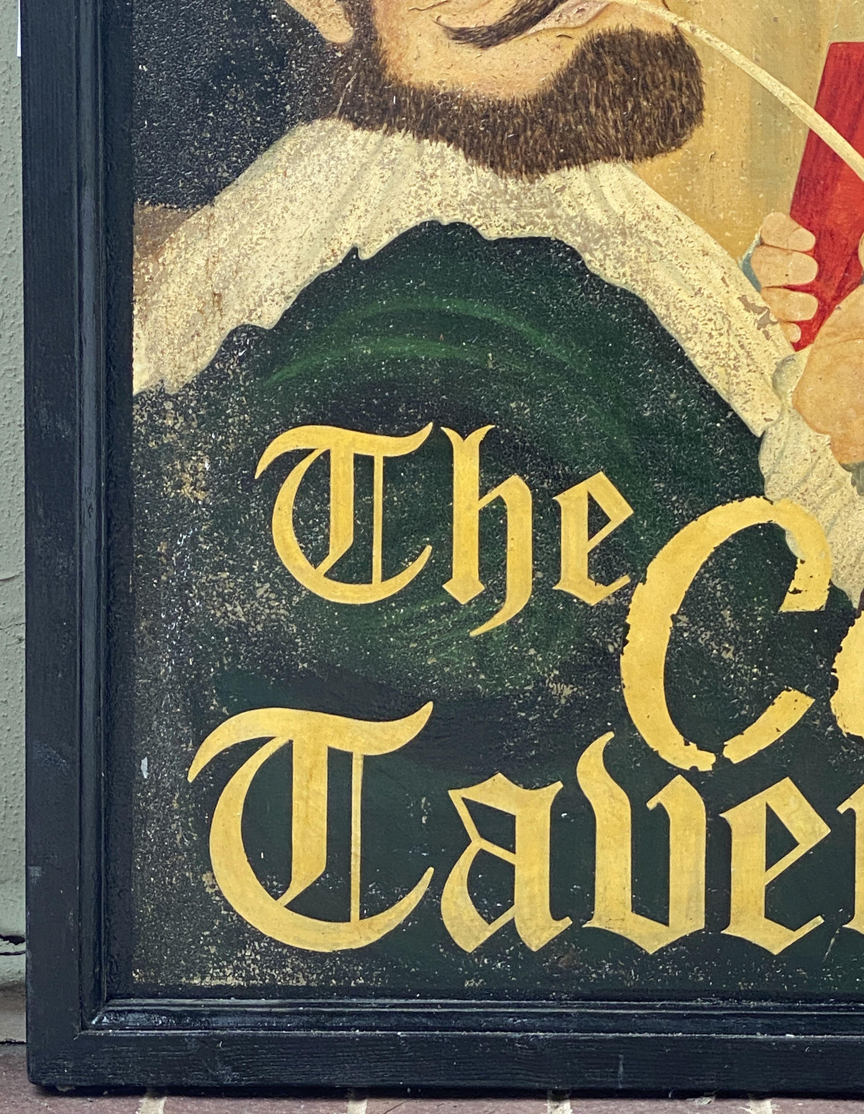 Englisches Pub-Schild, „Free House – The Cask and Taverners“ im Angebot 1