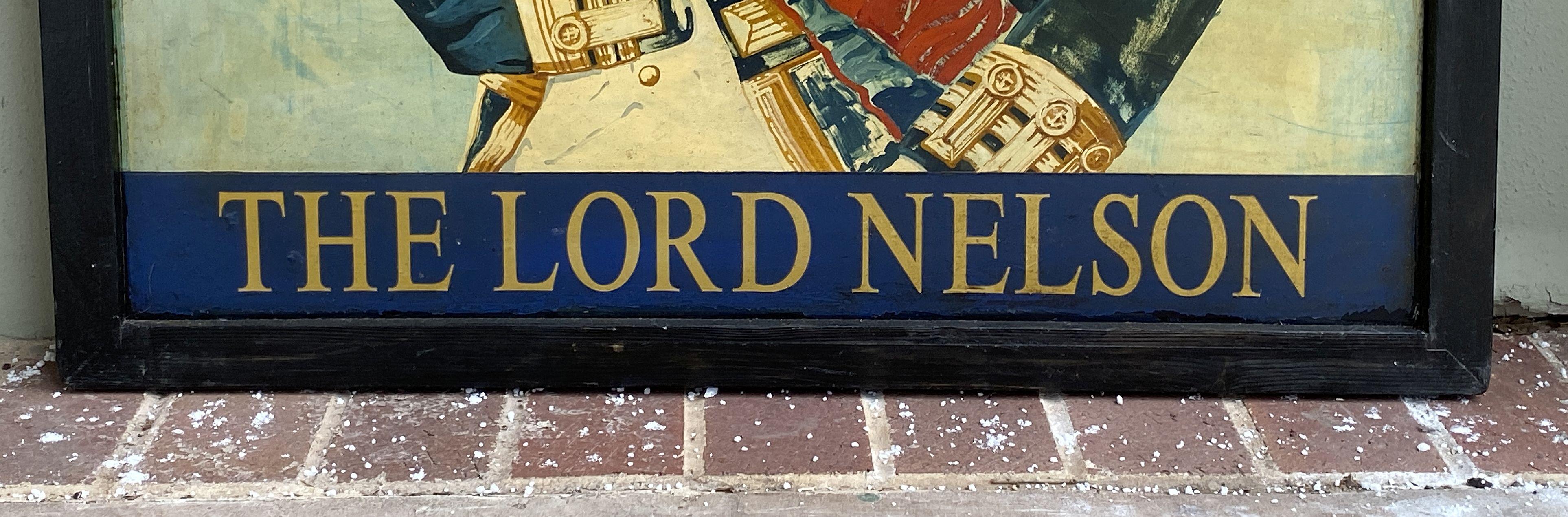 Englisches Pub-Schild, „Free House – The Lord Nelson“ (20. Jahrhundert) im Angebot