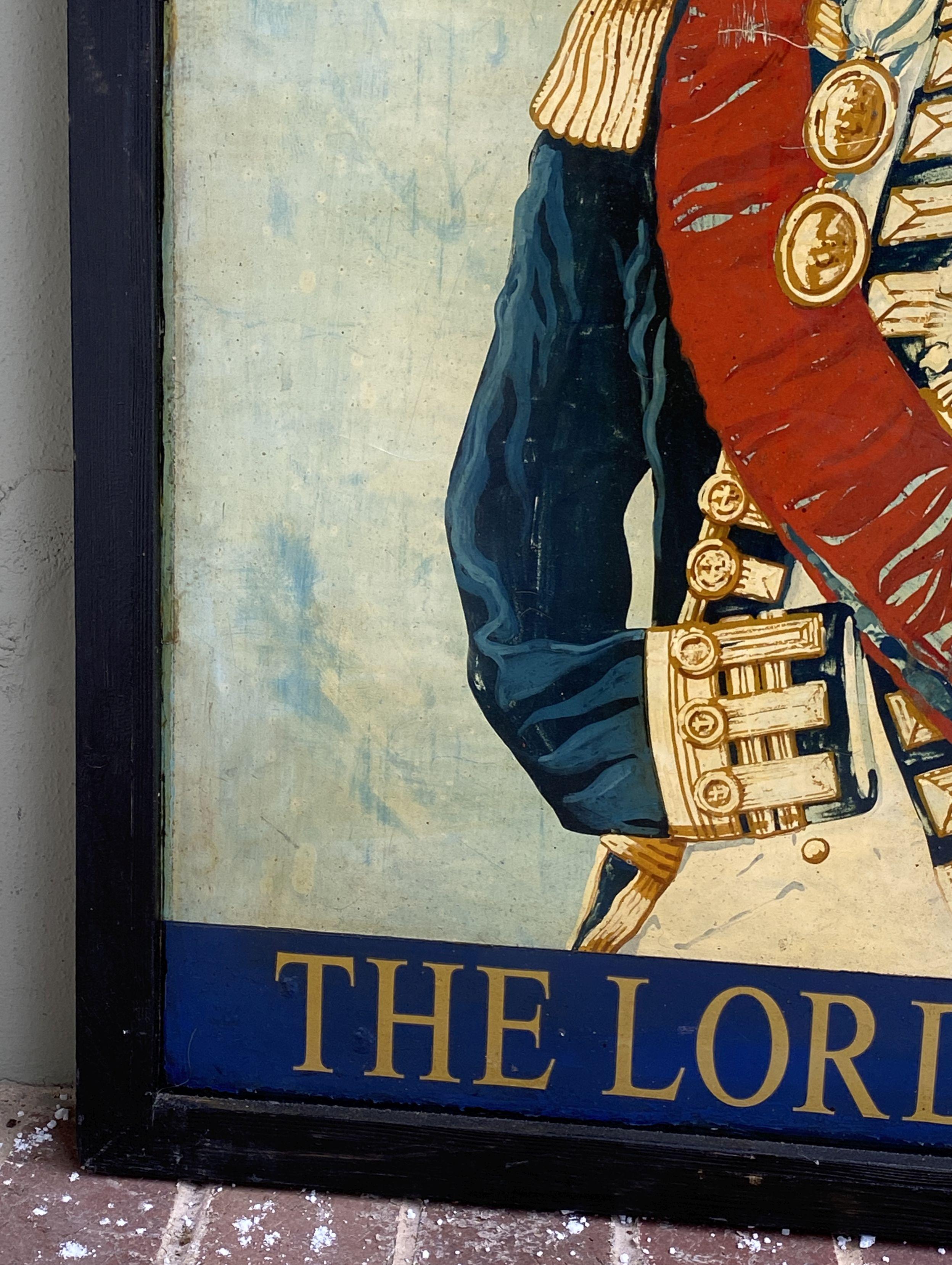 Englisches Pub-Schild, „Free House – The Lord Nelson“ im Angebot 2