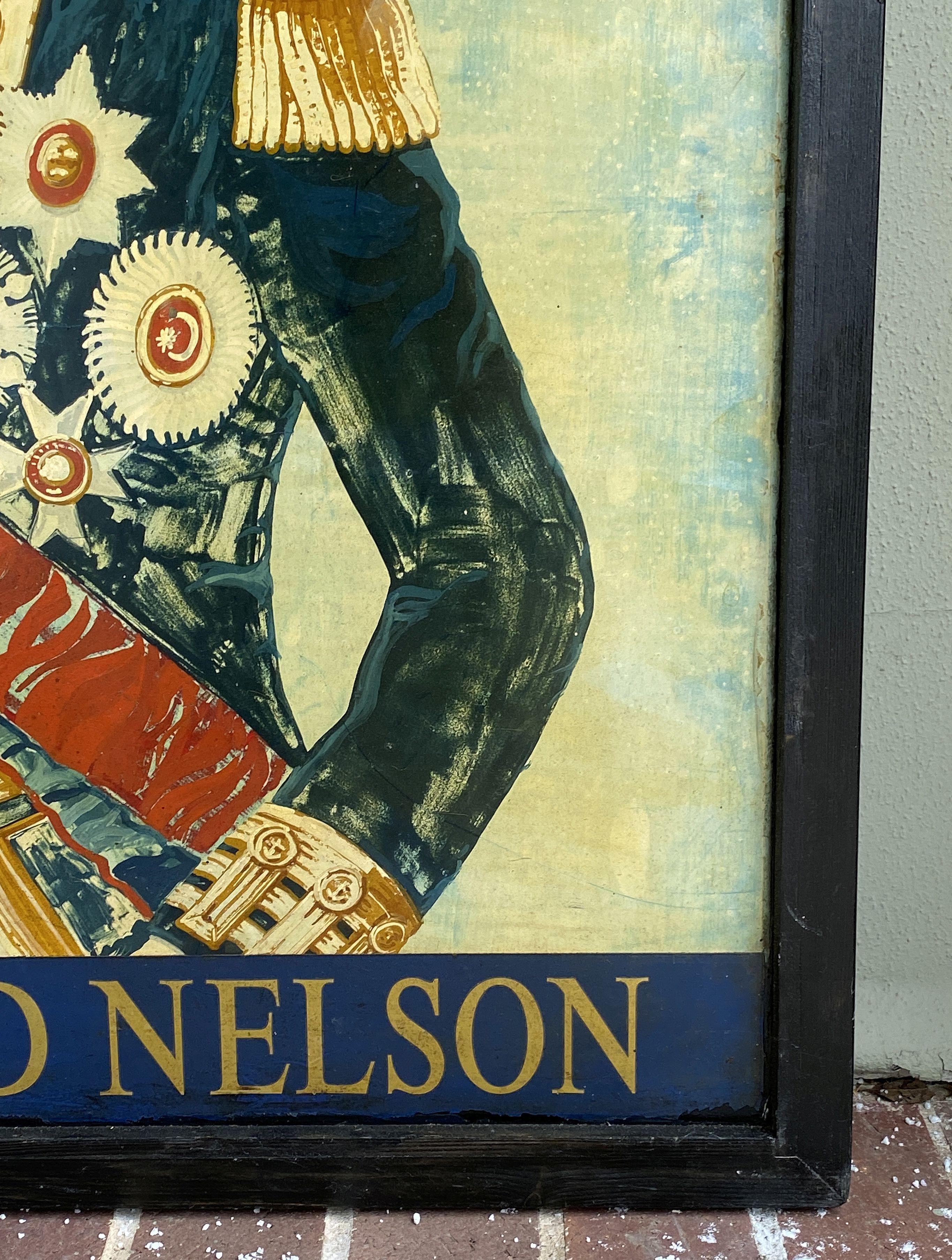 Englisches Pub-Schild, „Free House – The Lord Nelson“ im Angebot 3