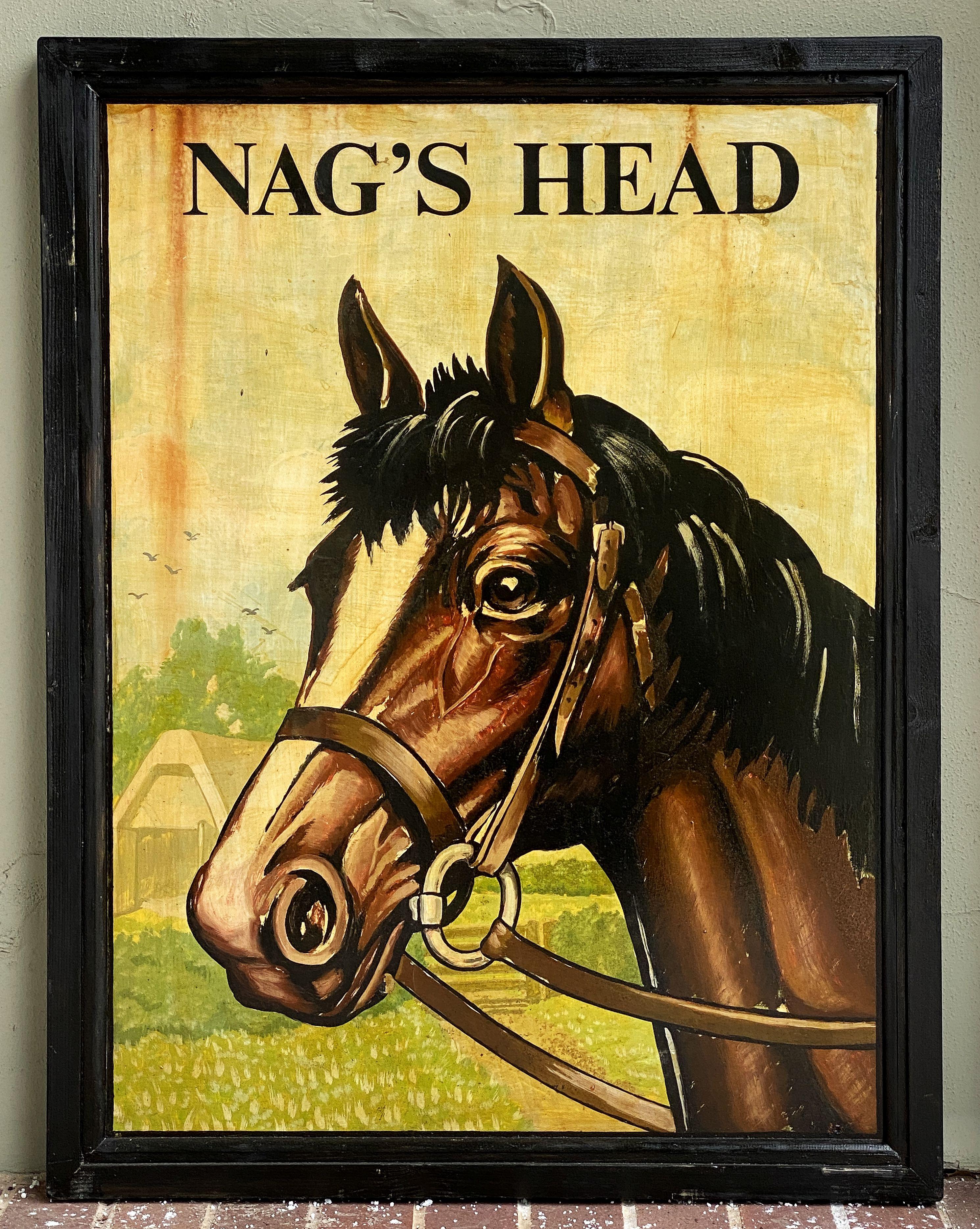 Englisches Pub-Schild, „Nag's Head“ im Angebot 5