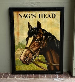 English Pub Sign, "Nag's Head"