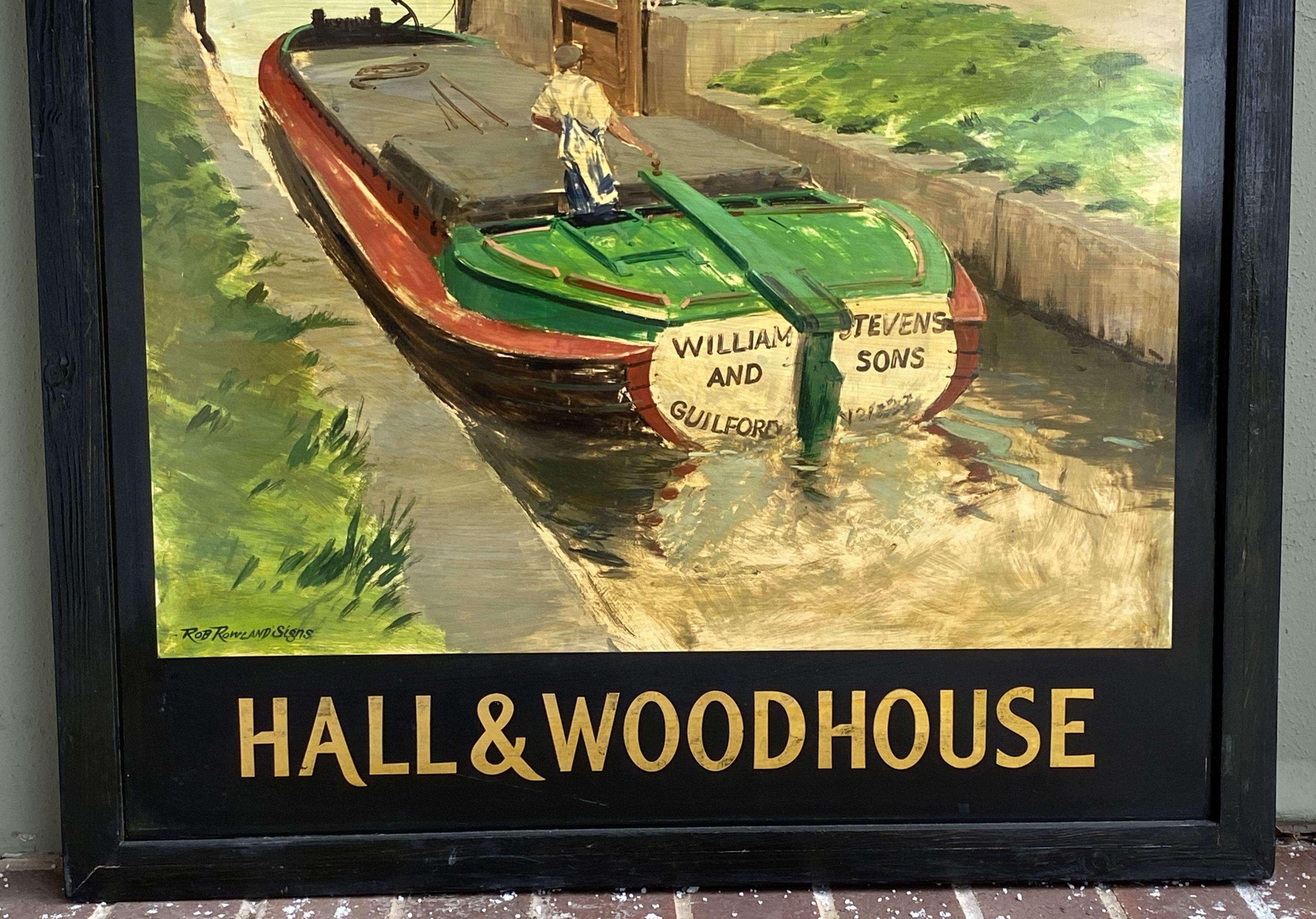 Englisches Pub-Schild, „The Anchor – Flur und Holzhaus“ im Zustand „Gut“ im Angebot in Austin, TX