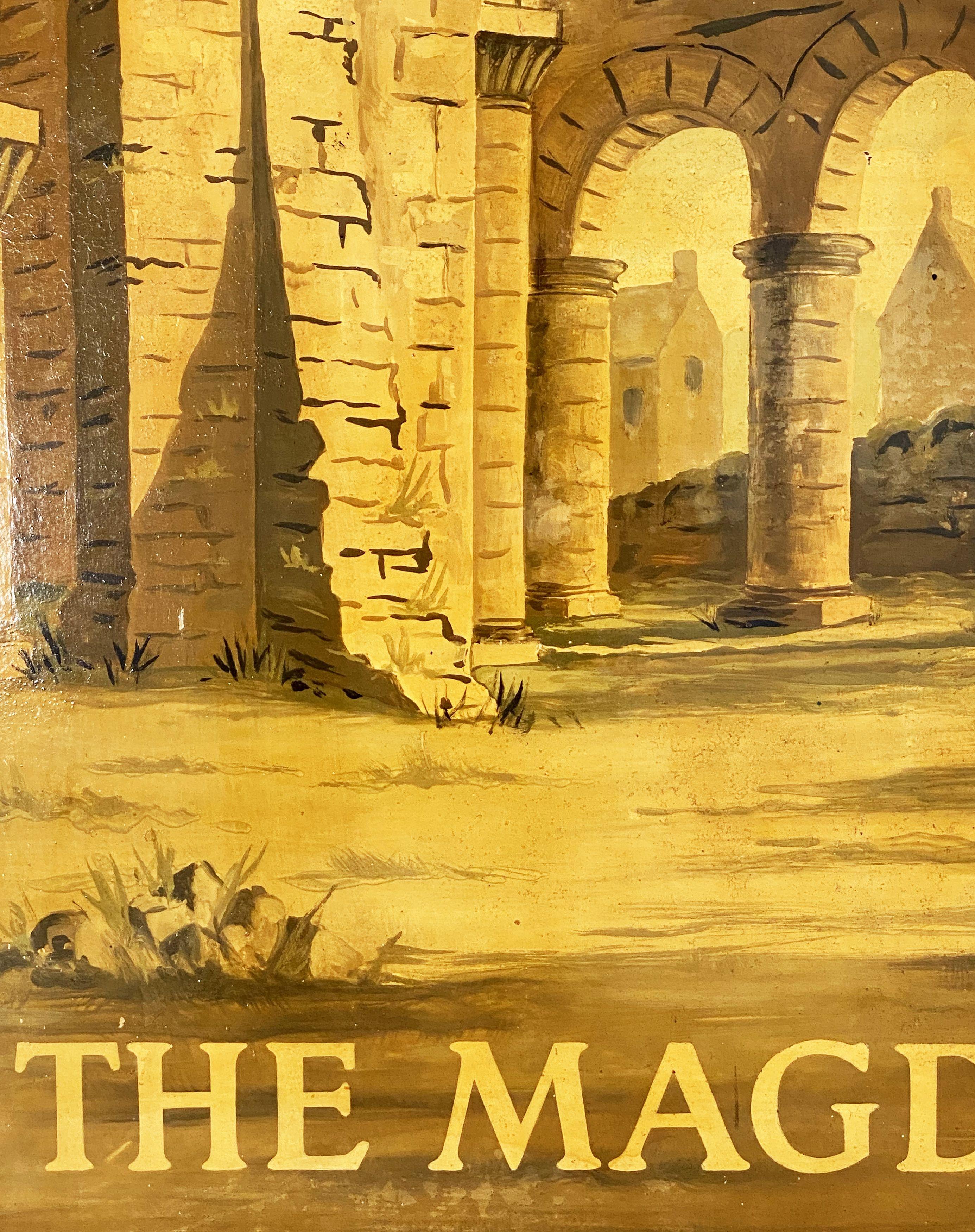 Signe de pub anglais « The Magdalen » (la Magdalen) en vente 8