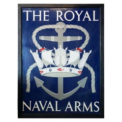 English Pub Sign, "The Royal Naval Arms"